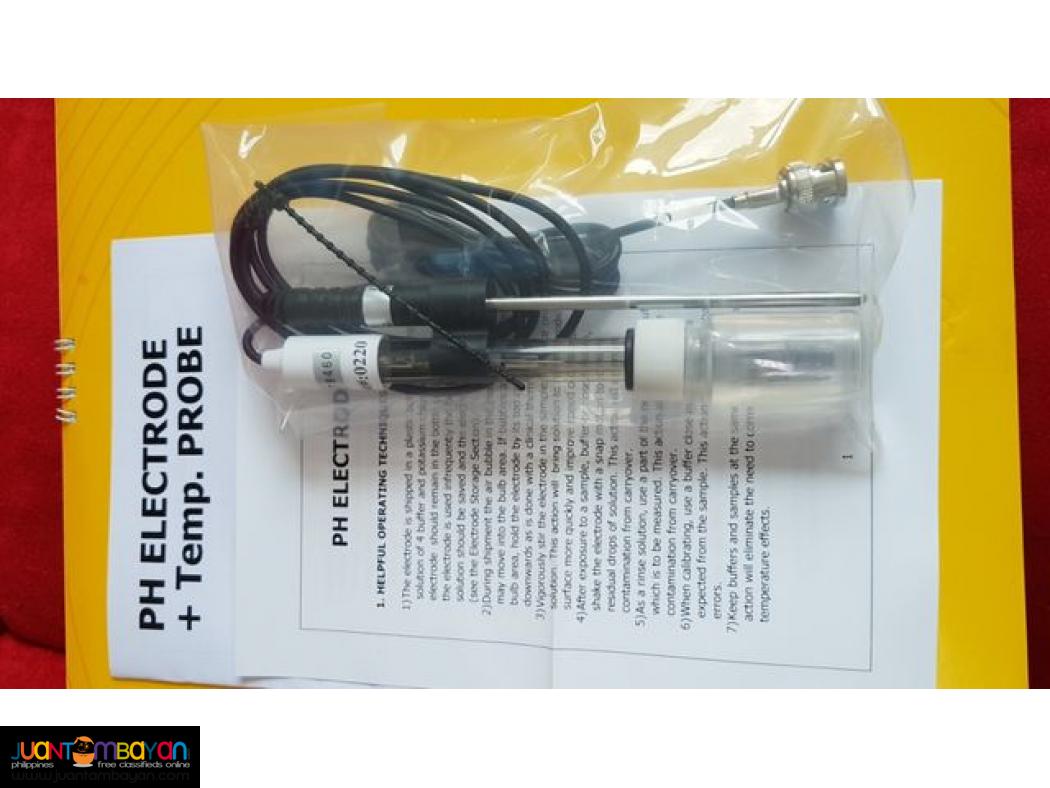 pH Electrode, pH Probe with Temperature Probe (ATC), pH Probe