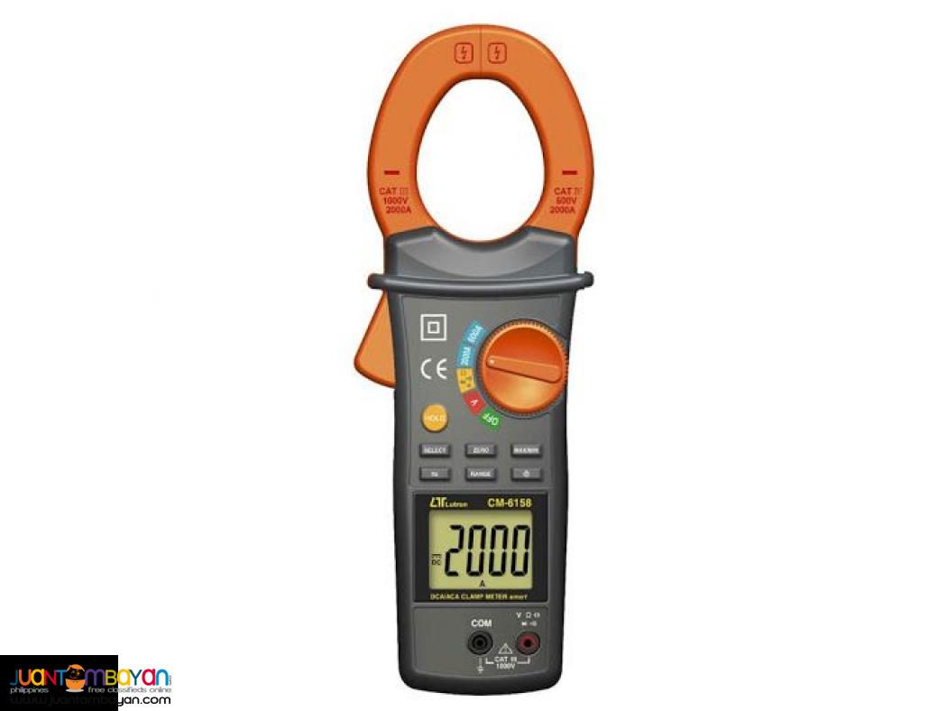 Clamp Ammeter, SMART Clamp Meter, 2000A/1000V (AC/DC)