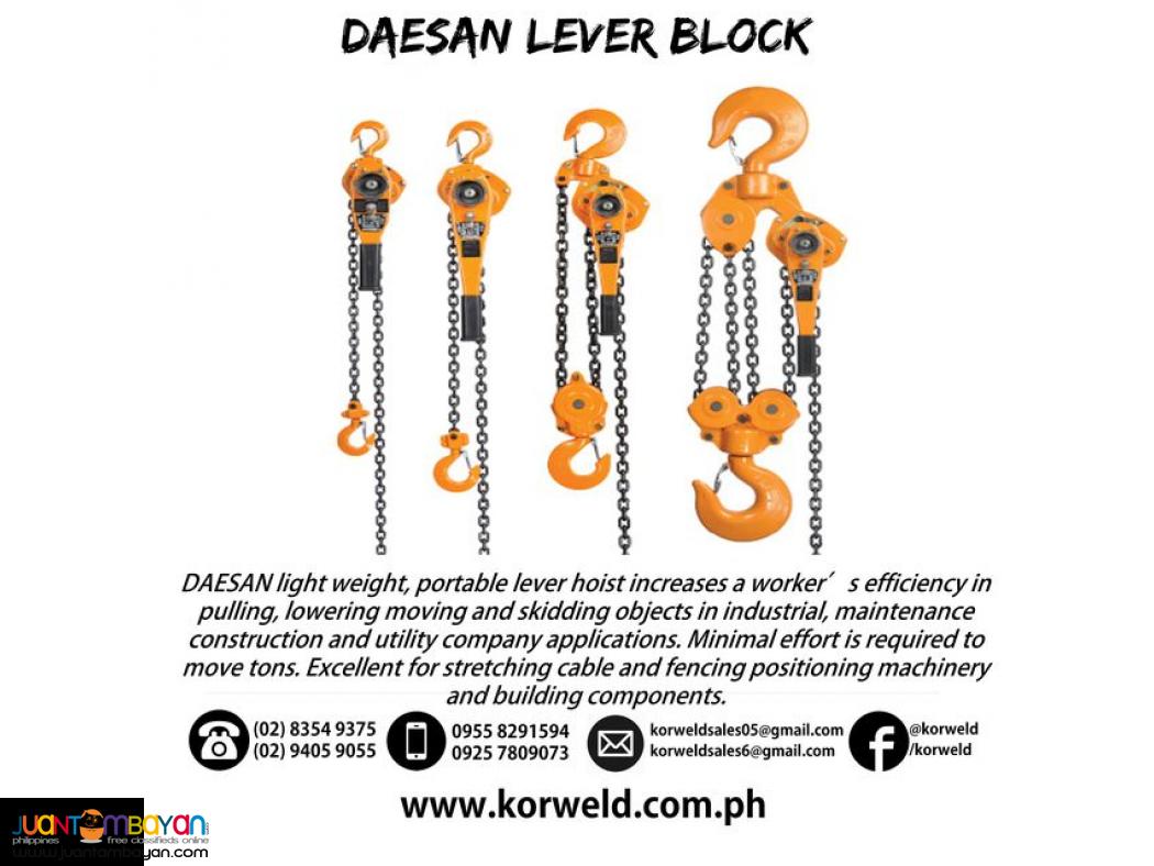 Lever Block Ratchet Hoist (DAESAN - Made in Korea)