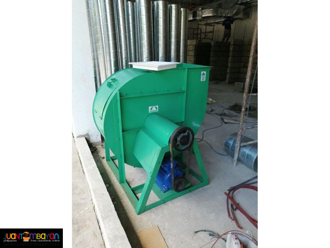 Ventilation system ducting blower exhaust