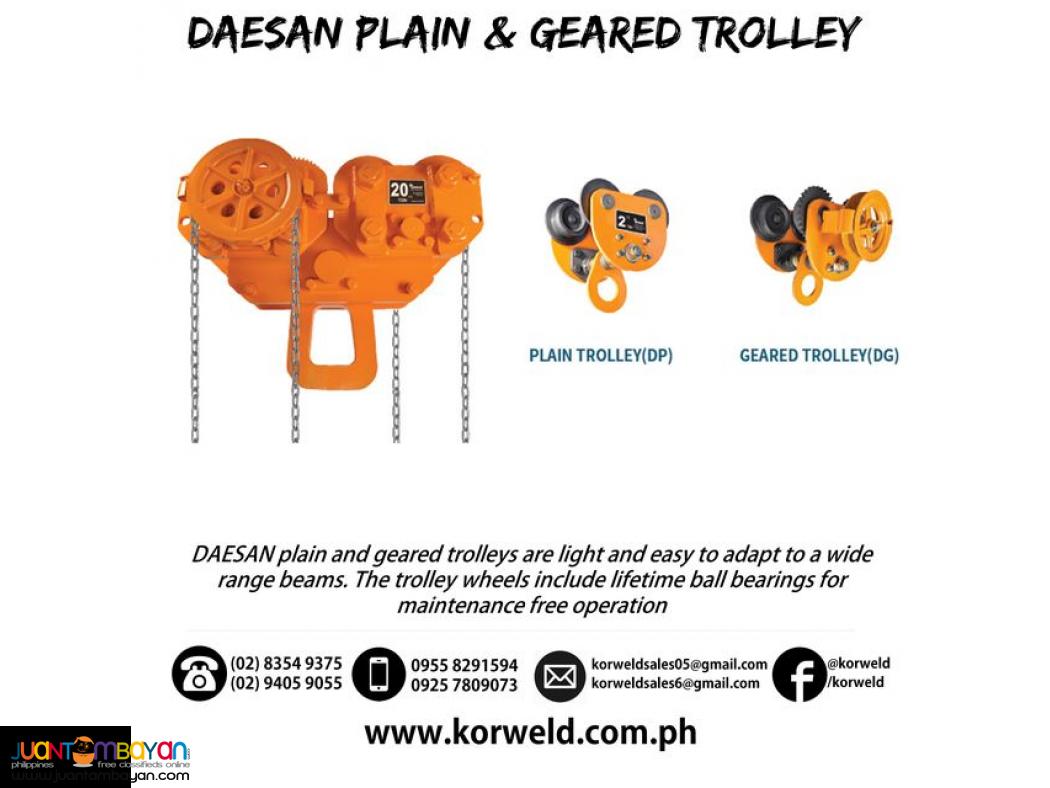 Beam Trolley (Geared Type) - DAESAN Brand