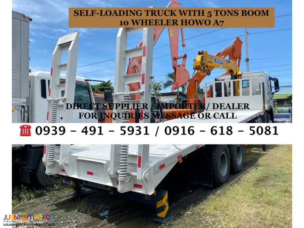 10-WHEELER HOWO A7 SELF-LOADING WITH 5TONS BOOM