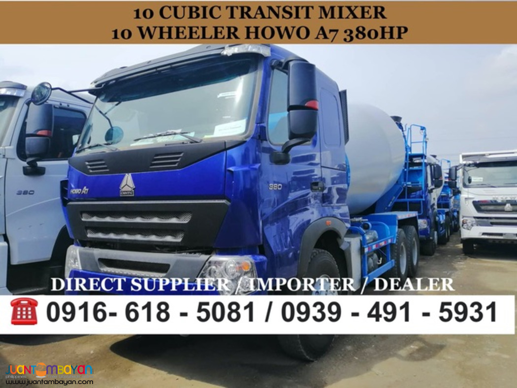 10cubic 10-wheeler Concrete Mixer/ Transit Mixer Sinotruk Howo A7