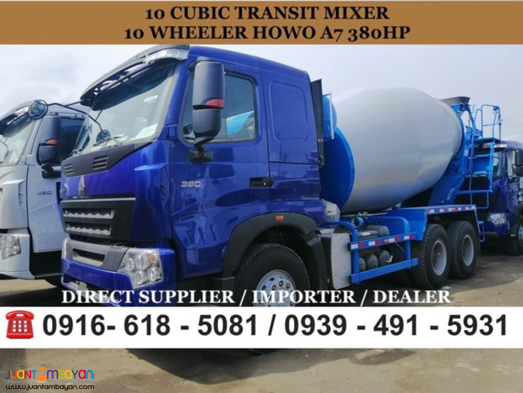 10cubic 10-wheeler Concrete Mixer/ Transit Mixer Sinotruk Howo A7