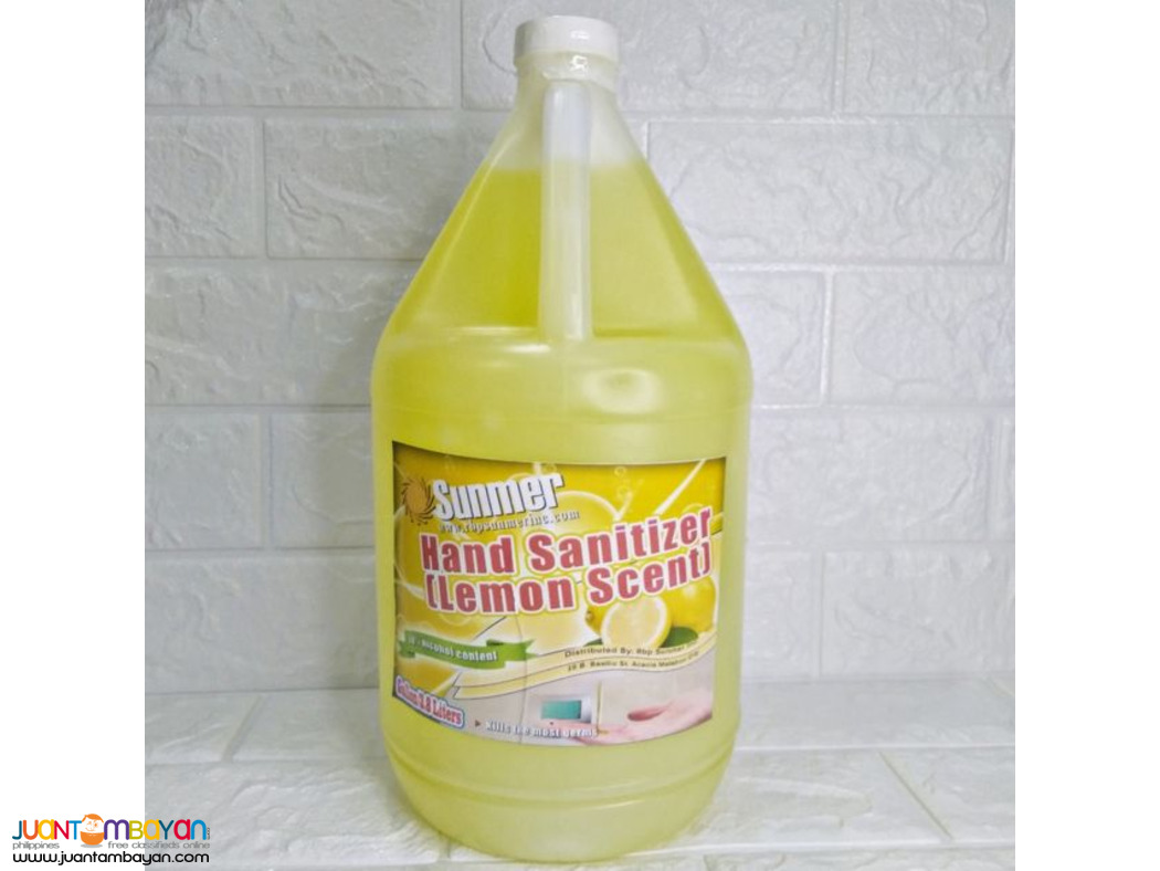 HAND SANITIZER / ALCOGEL (LEMON) GALLON