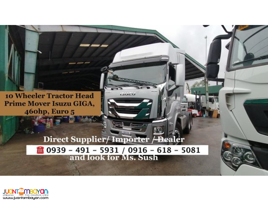 isuzu Tractor Head Prime Mover 10-wheeler 460hp euro 5 for sale