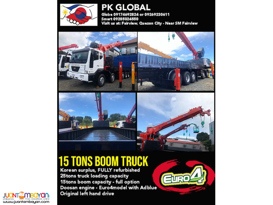 Boom truck 15 tonner