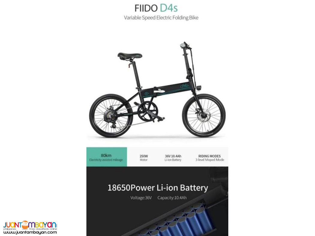 Fiido D4S 250w Foldable 20in Electric Bicycle