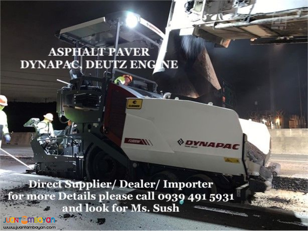 Dynapac asphalt paver 10.5tons max working, deutz engine