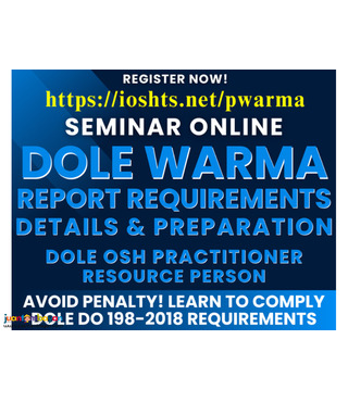 Seminar DOLE WARMA Reports DOLE Reportorial Requirements Seminar