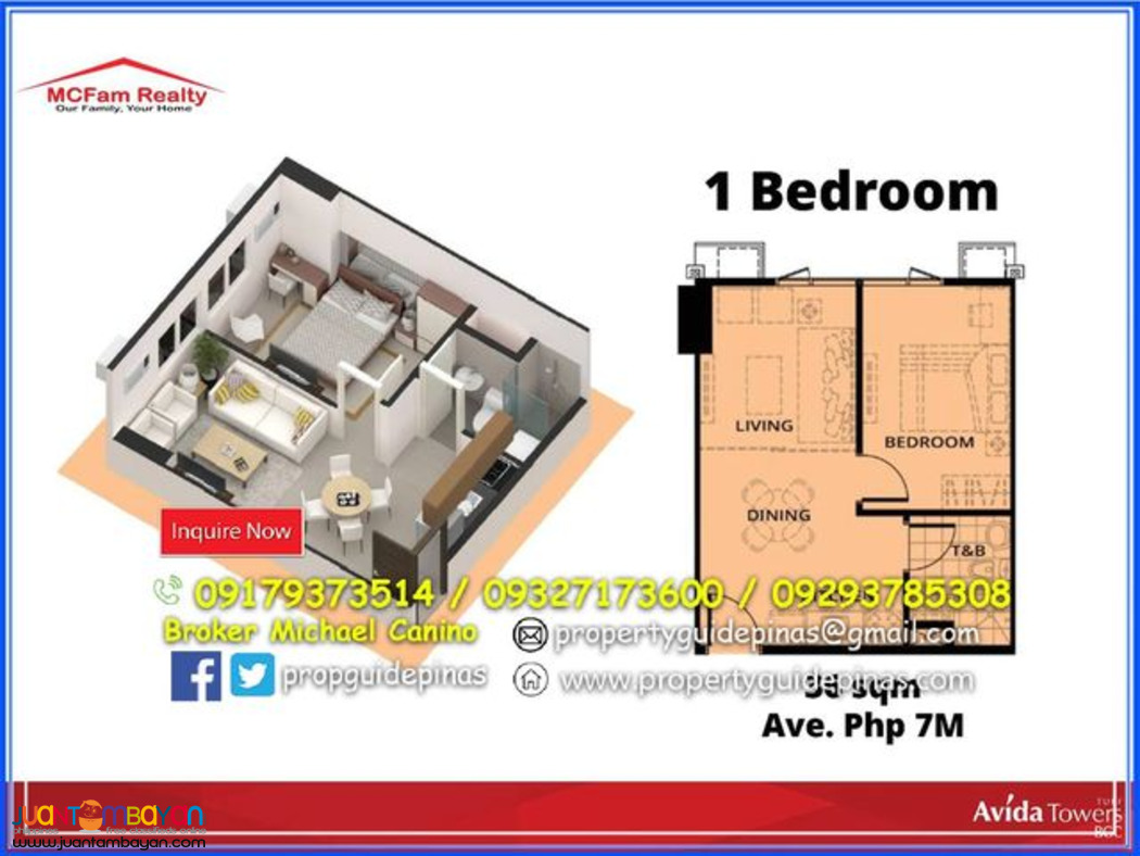 Condominium for Sale in BGC Taguig Avida Towers Turf 