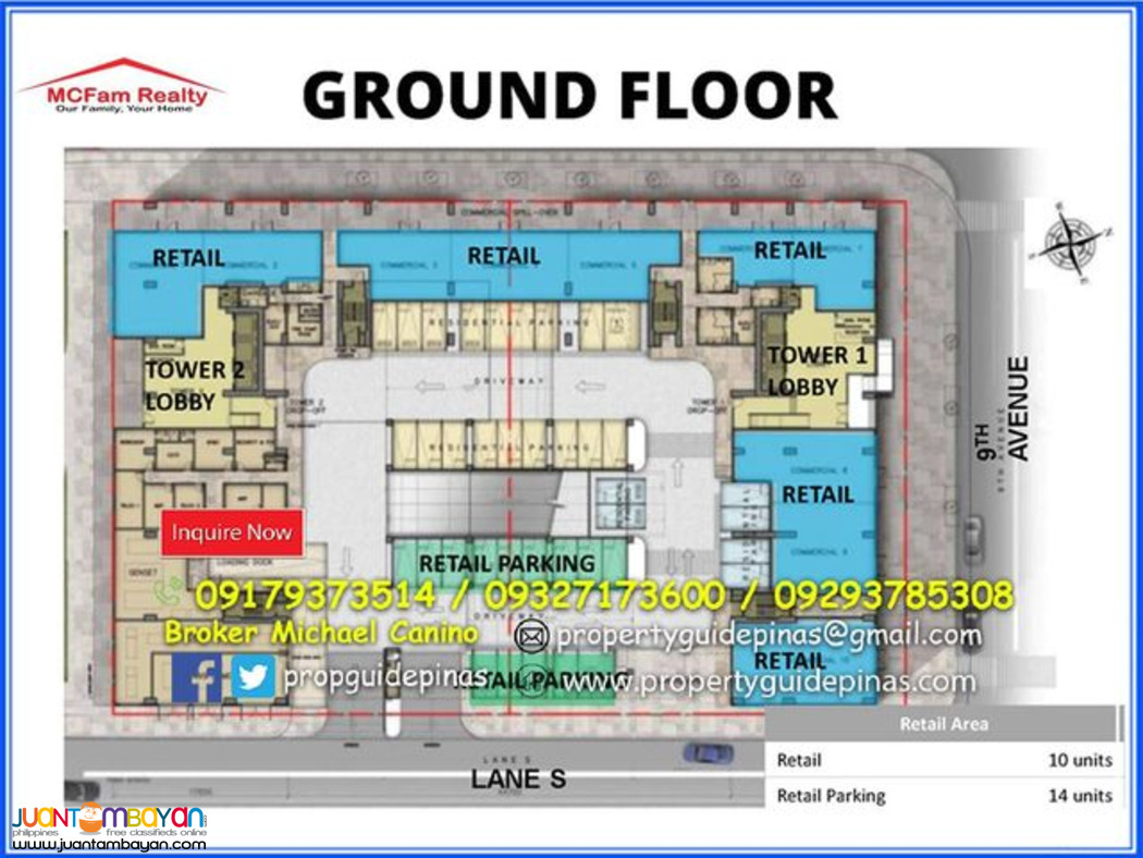 Condominium for Sale in BGC Taguig Avida Towers Turf 