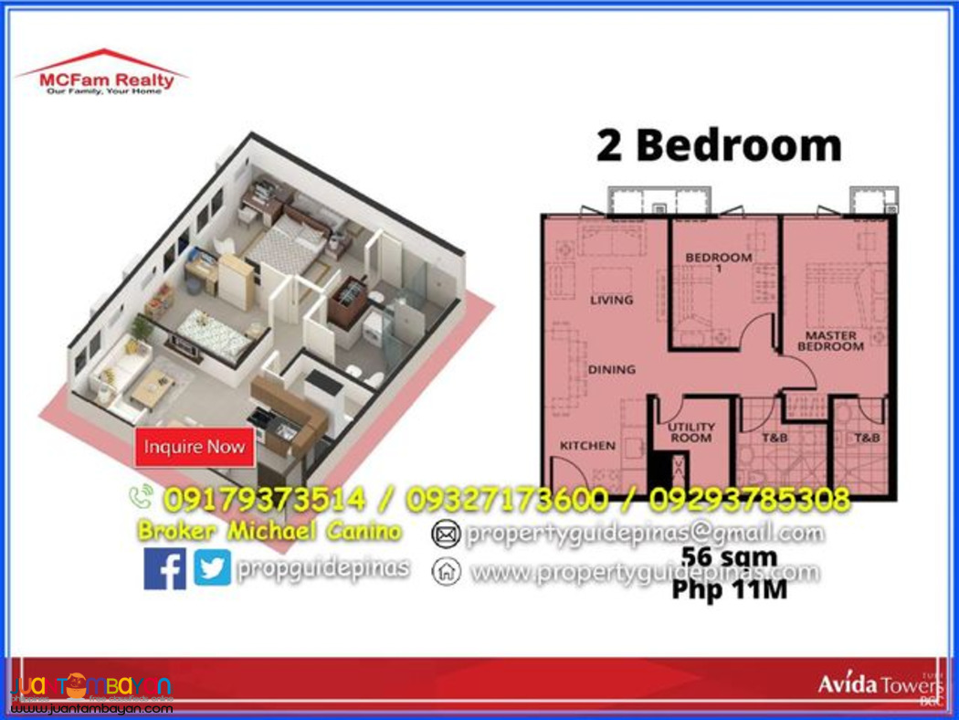 Condominium for Sale in BGC Taguig Avida Towers Turf 