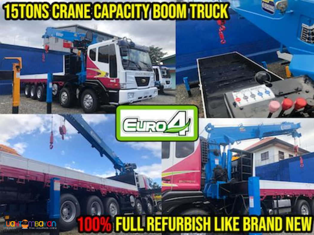 25 tons boom truck with 15 tons crane