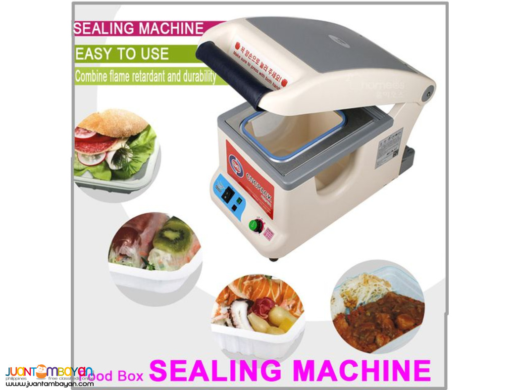 Semi Automatic Tray Sealer Bento Food Box Sealing Machine