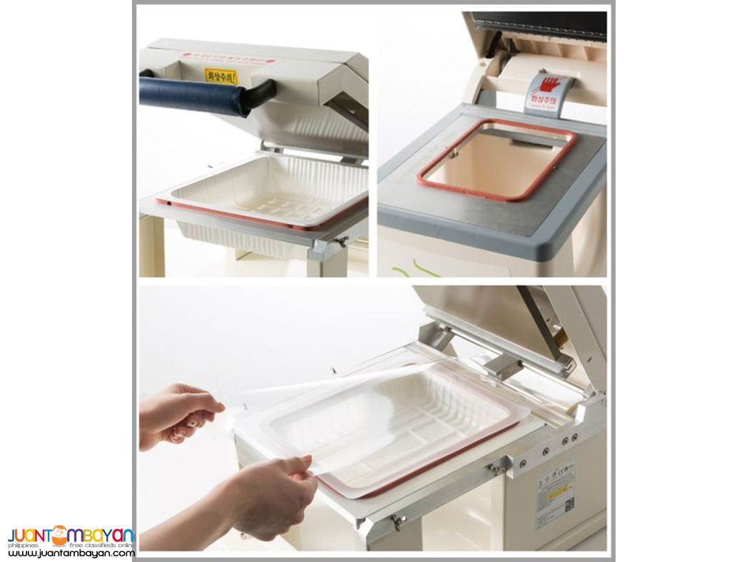 Semi Automatic Tray Sealer Bento Food Box Sealing Machine