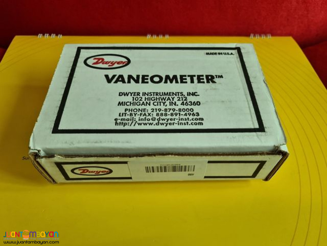 Vaneometer, Swing Vane Anemometer, Fume Hood Anemometer, Dwyer (US)