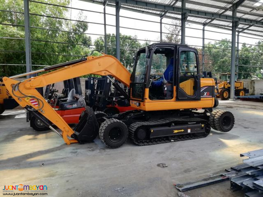 YAMA X9 WHEEL CRAWLER BACK HOE