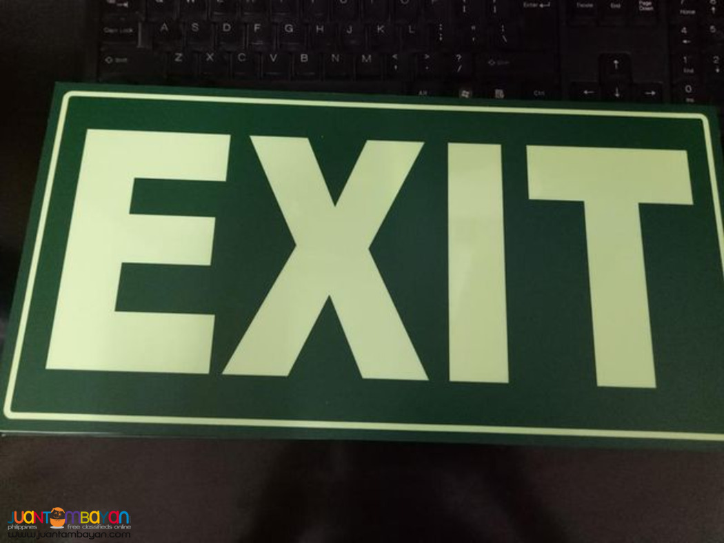 Sticker,Luminous Sticker, Frosted Sticker,Evacuation Plan, Exit Sign