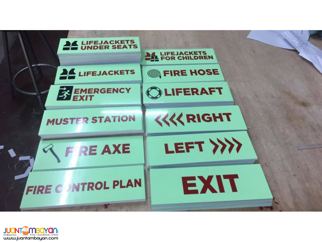 Sticker,Luminous Sticker, Frosted Sticker,Evacuation Plan, Exit Sign