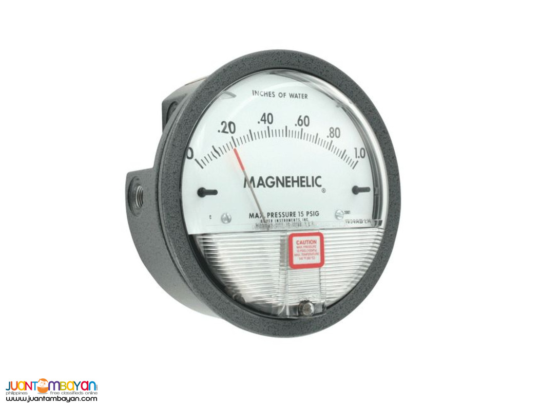 Magnehelic Differential Pressure Gage with Bracket, Magnehelic Gauge