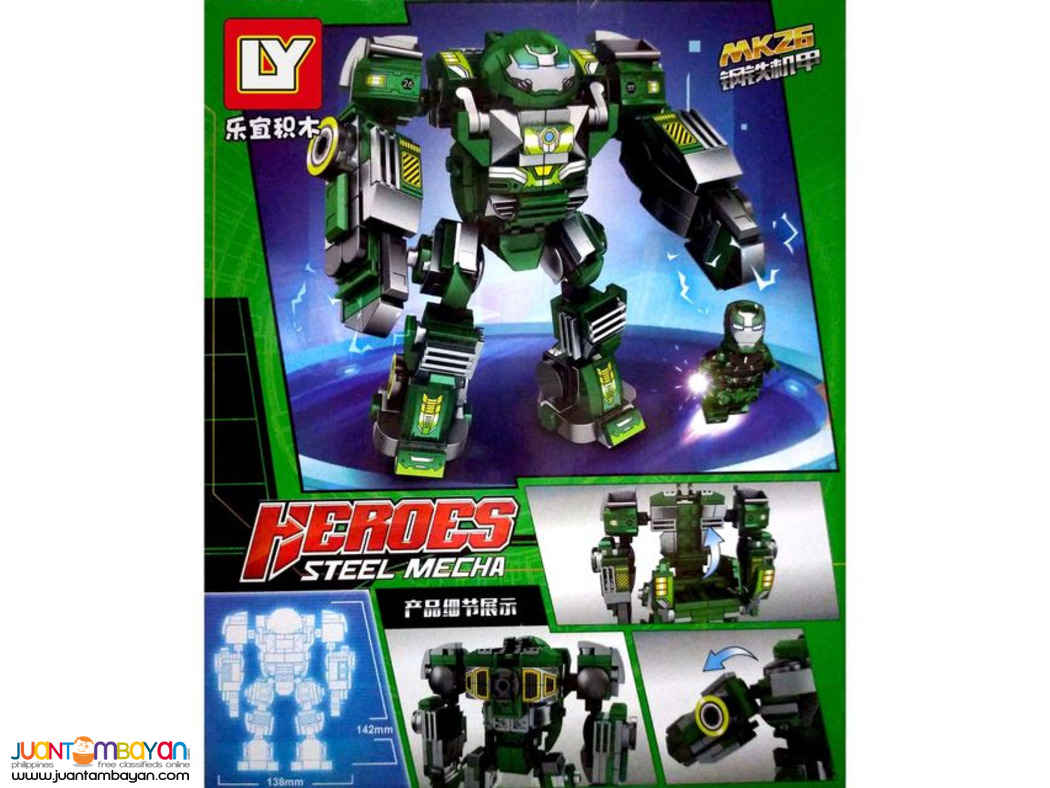 YL™ 76021A-D Heroes Steel Mecha Iron Man