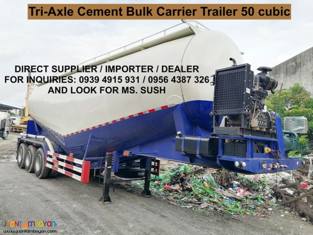 cement bulk carrier 3-axle 45cubic, 50cubic & 52cubic for sale