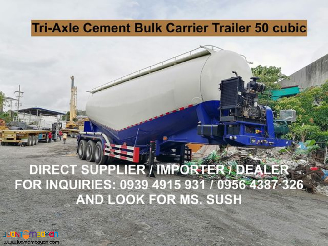 cement bulk carrier 3-axle 45cubic, 50cubic & 52cubic for sale