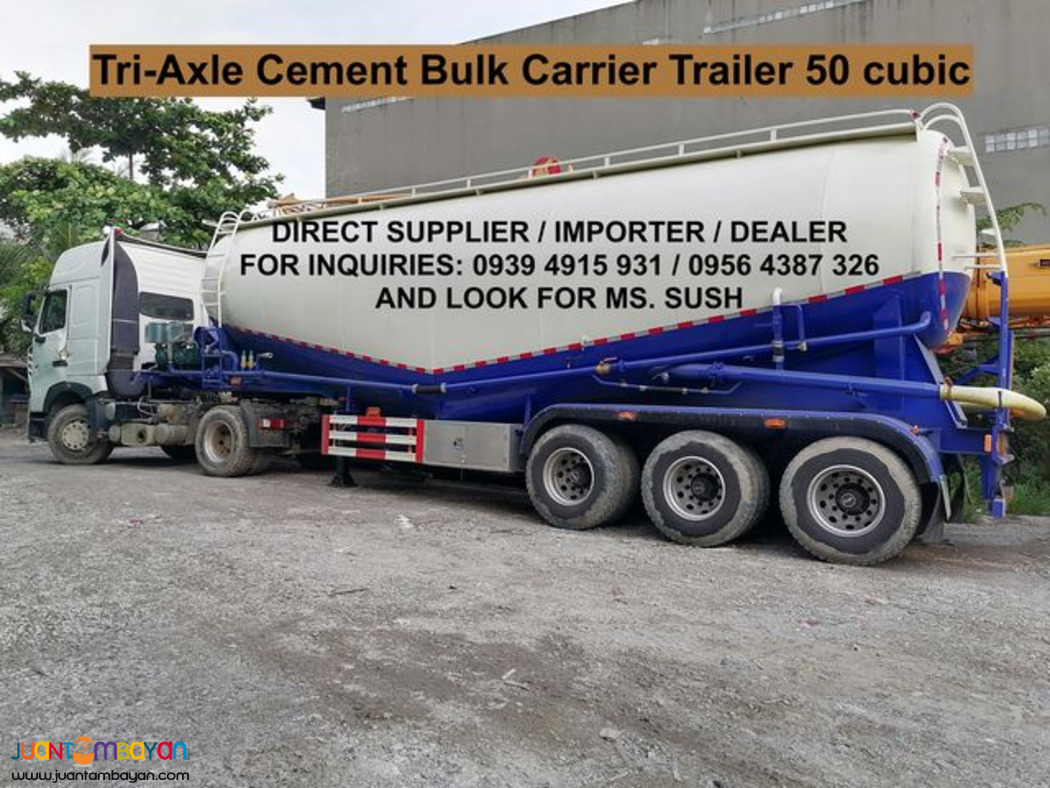 cement bulk carrier 3-axle 45cubic, 50cubic & 52cubic for sale