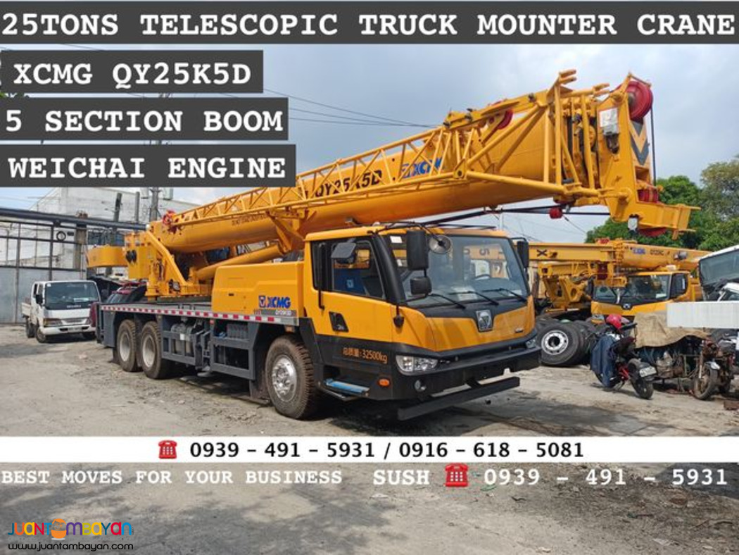 25tons Telescopic truck mounted Crane XCMG qy25k