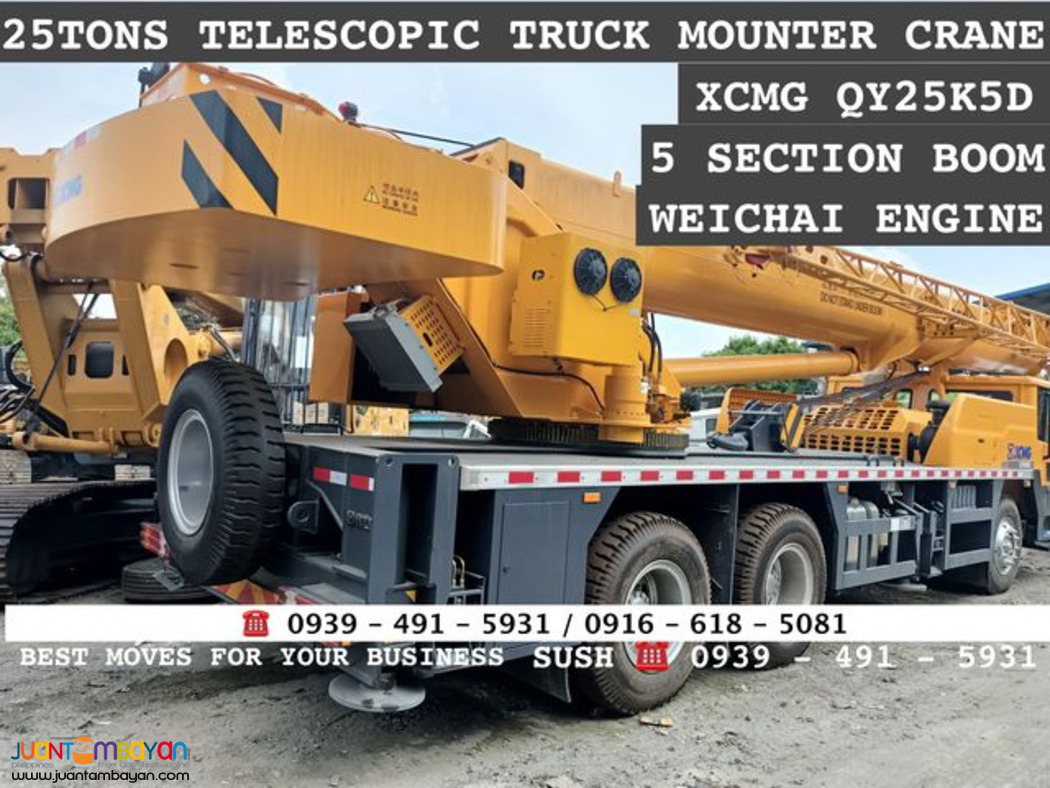 25tons Telescopic truck mounted Crane XCMG qy25k