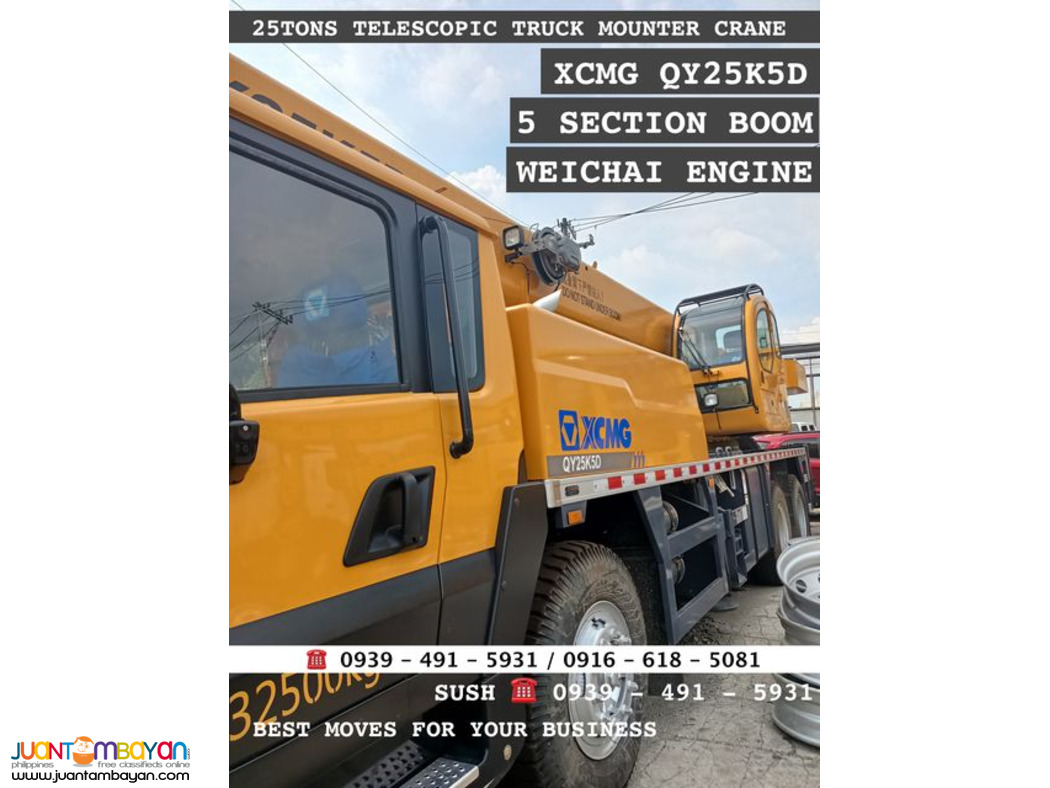 25tons Telescopic truck mounted Crane XCMG qy25k