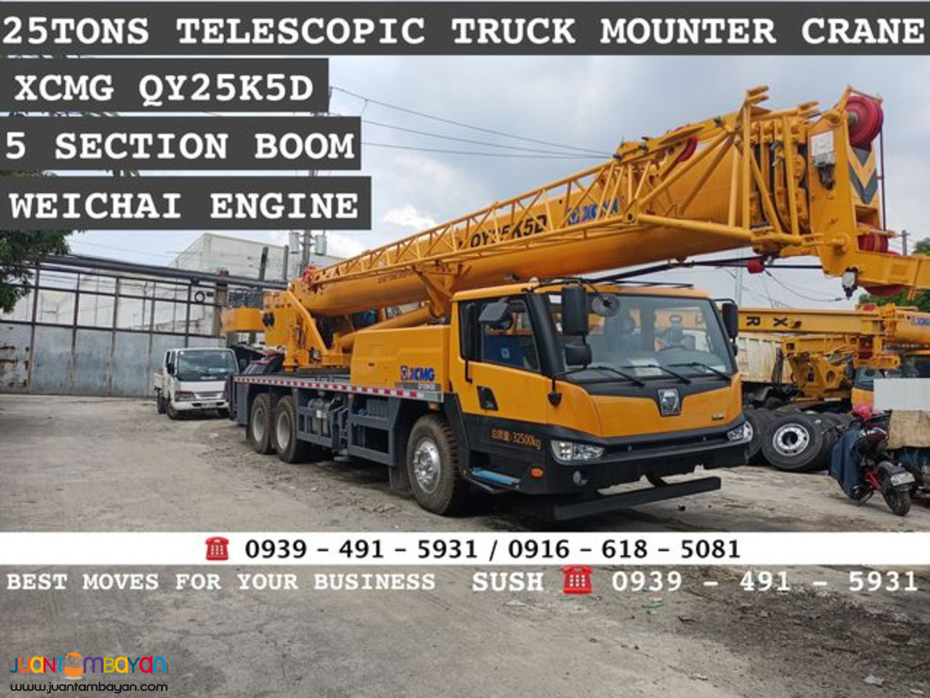 25tons Telescopic truck mounted Crane XCMG qy25k