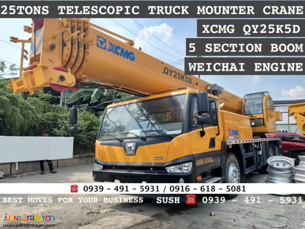 25tons Telescopic truck mounted Crane XCMG qy25k