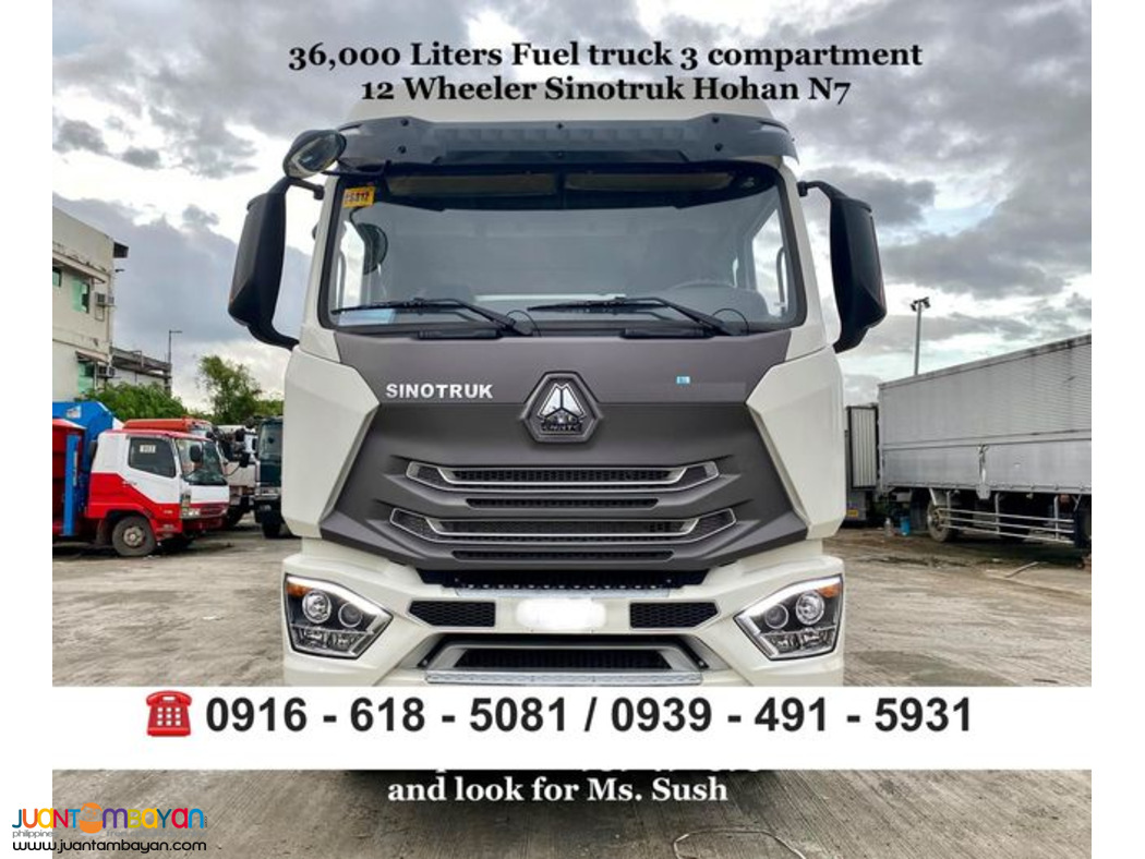 12wheeler 36,000 liters fuel truck sinotruk hohan n7 euro 4