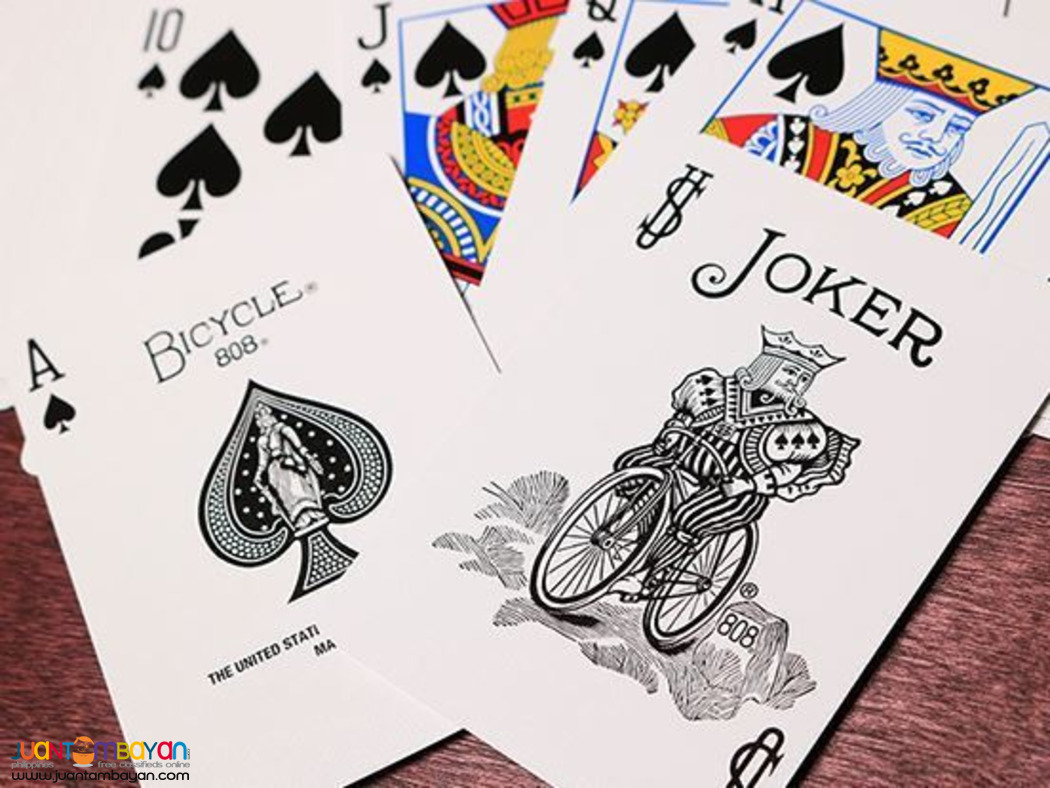 bicycle turquoise playing cards