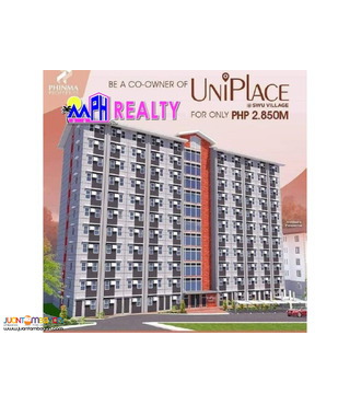 UNIPLACE - STUDIO UNIT CONDO FOR SALE AT SWU VILLAGE, CEBU CITY