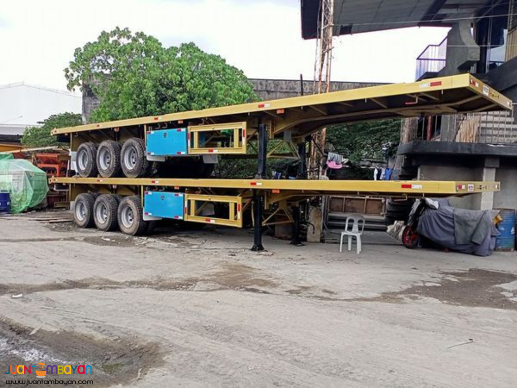 FLAT HIGH BED TRAILER TRI AXLE 42FT. 45 TONS 