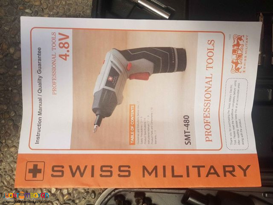 Swiss Military 4.8V Cordless Drill Model: SMT-480