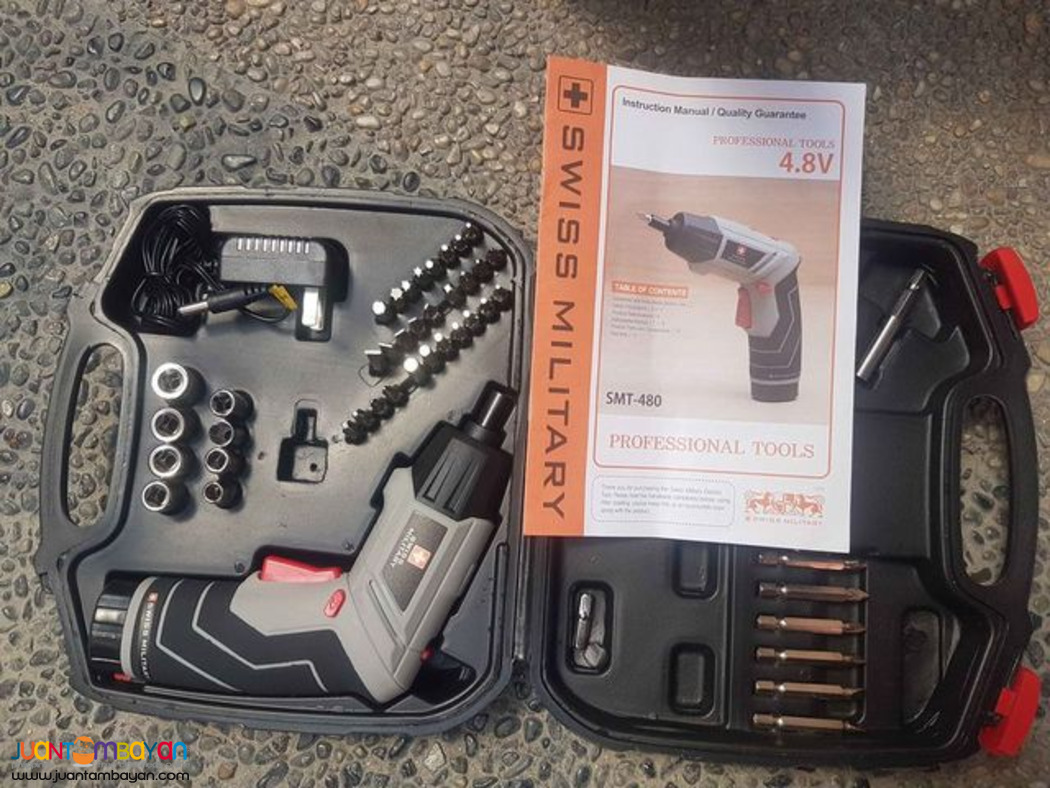 Swiss Military 4.8V Cordless Drill Model: SMT-480