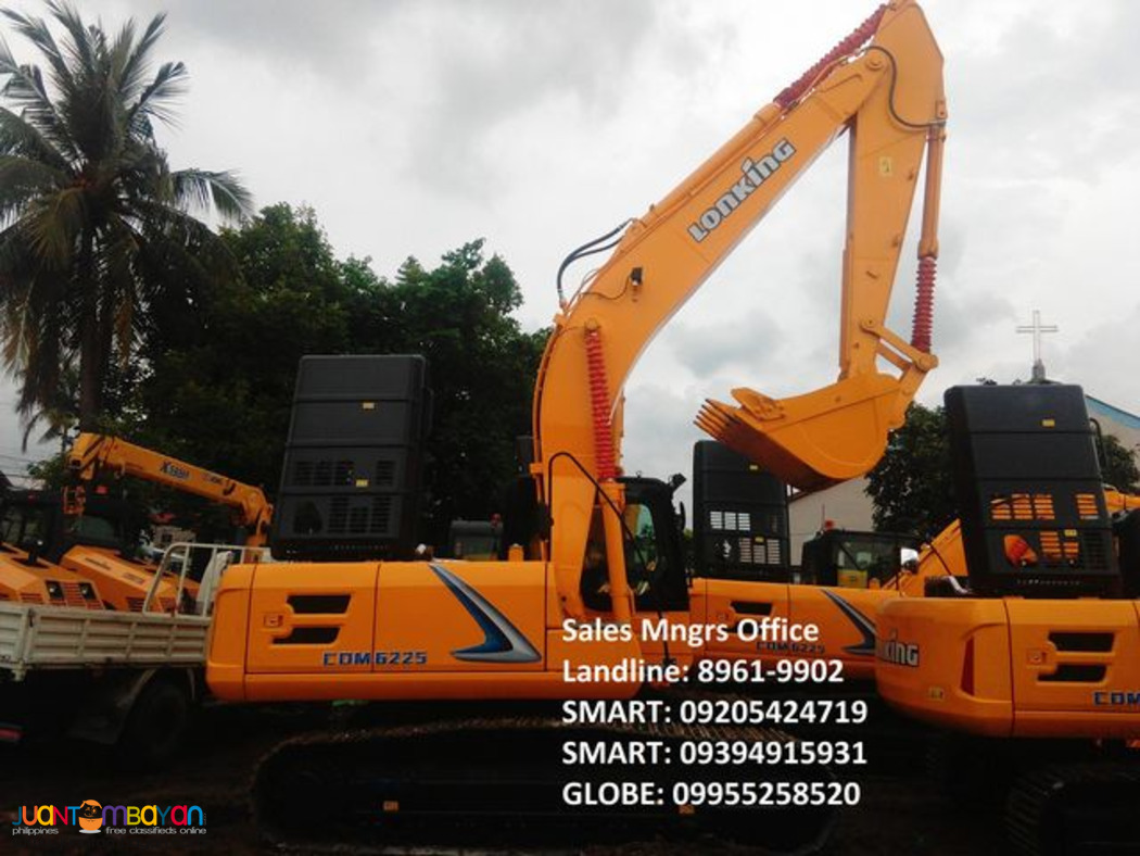 Lonking backhoe excavator 1.1cbm cummins engine for sale