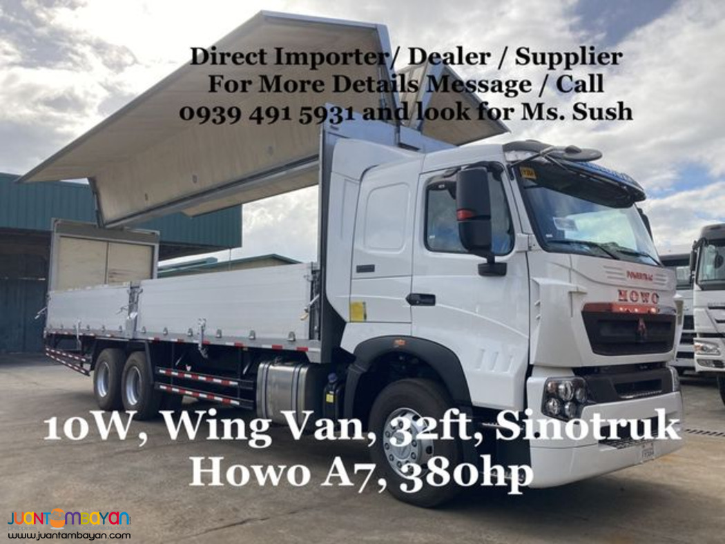 32ft Sinotruk Howo A7 wing Van for sale