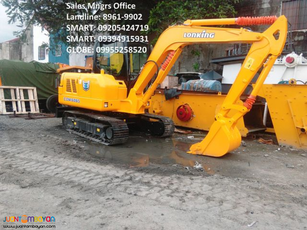 brandnew lonking cdm6065 .25cbm backhoe excavator for sale