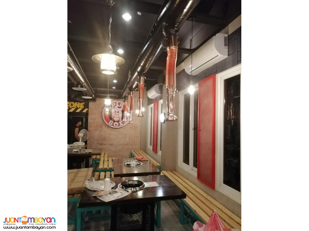 Samgyeopsal restaurant Exhaust Blower Exhaust Pipe