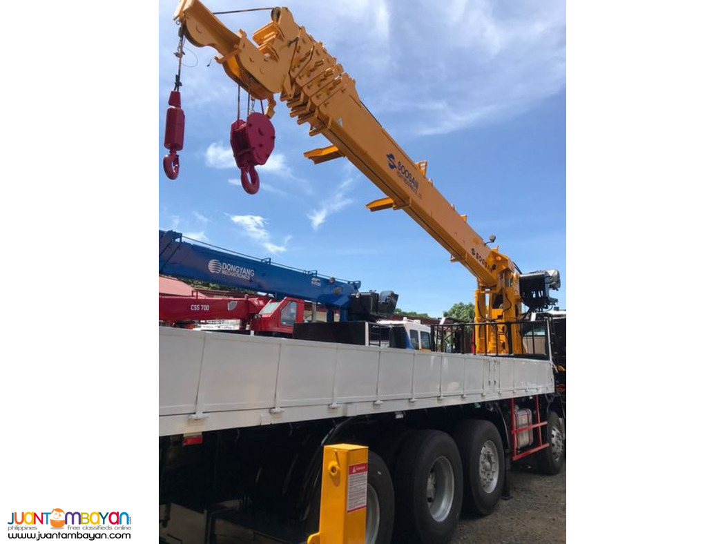 20 tons soosan boom truck 