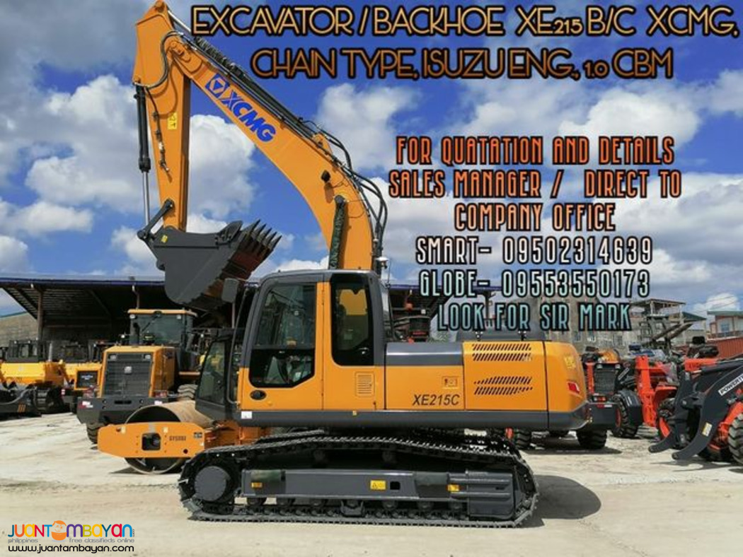 BRAND NEW BACKHOE 1.0 CBM ISUZU ENGINE CUBIC XE215B/C XCMG