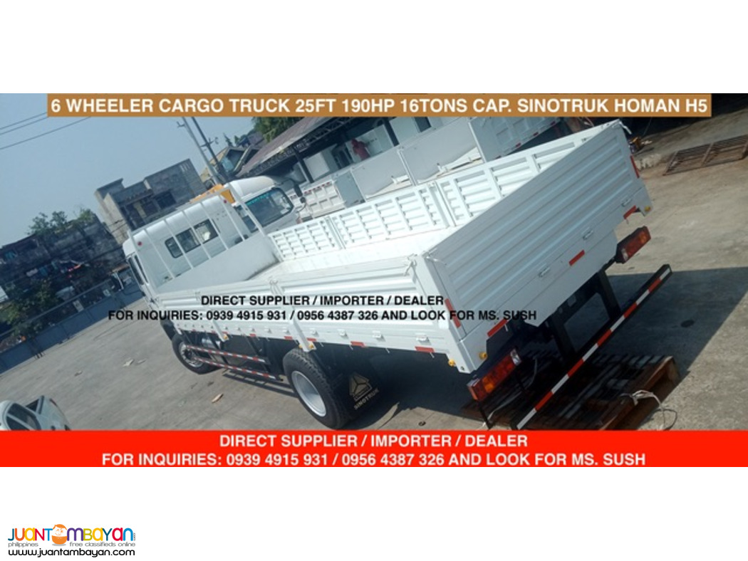 25 FT CARGO TRUCK SINOTRUK HOMAN H5 6 WHEELER 