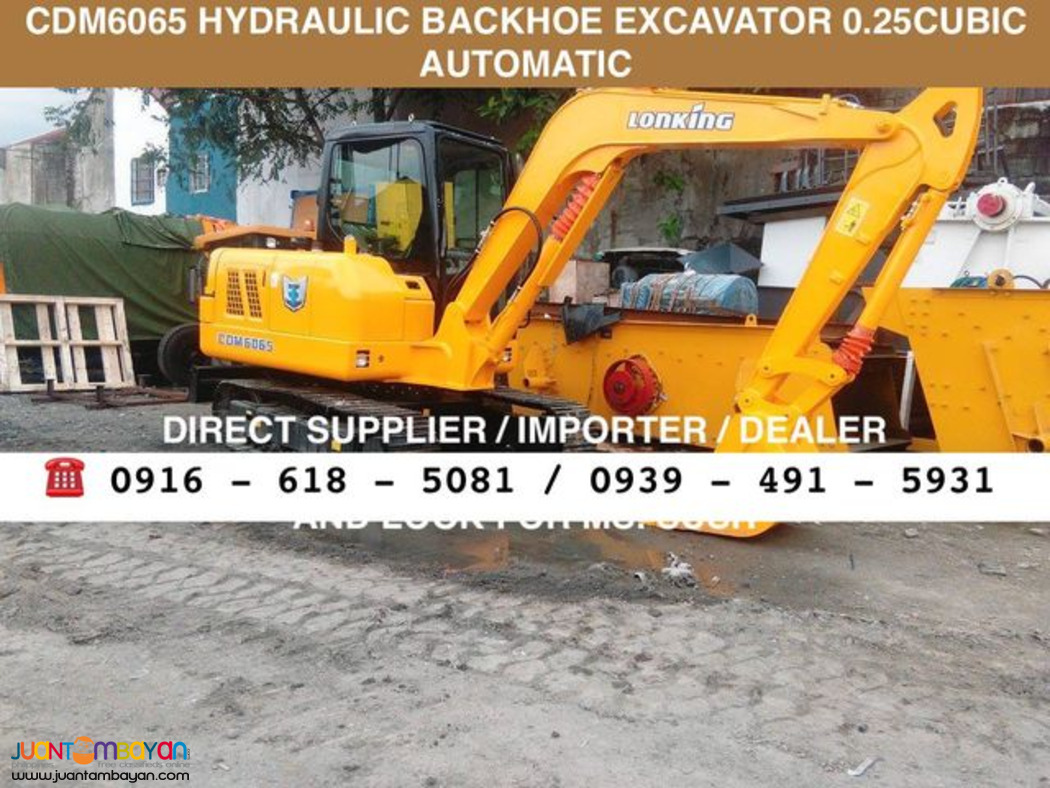 CDM6065 HYDRAULIC BACKHOE EXCAVATOR 0.25 AUTOMATIC