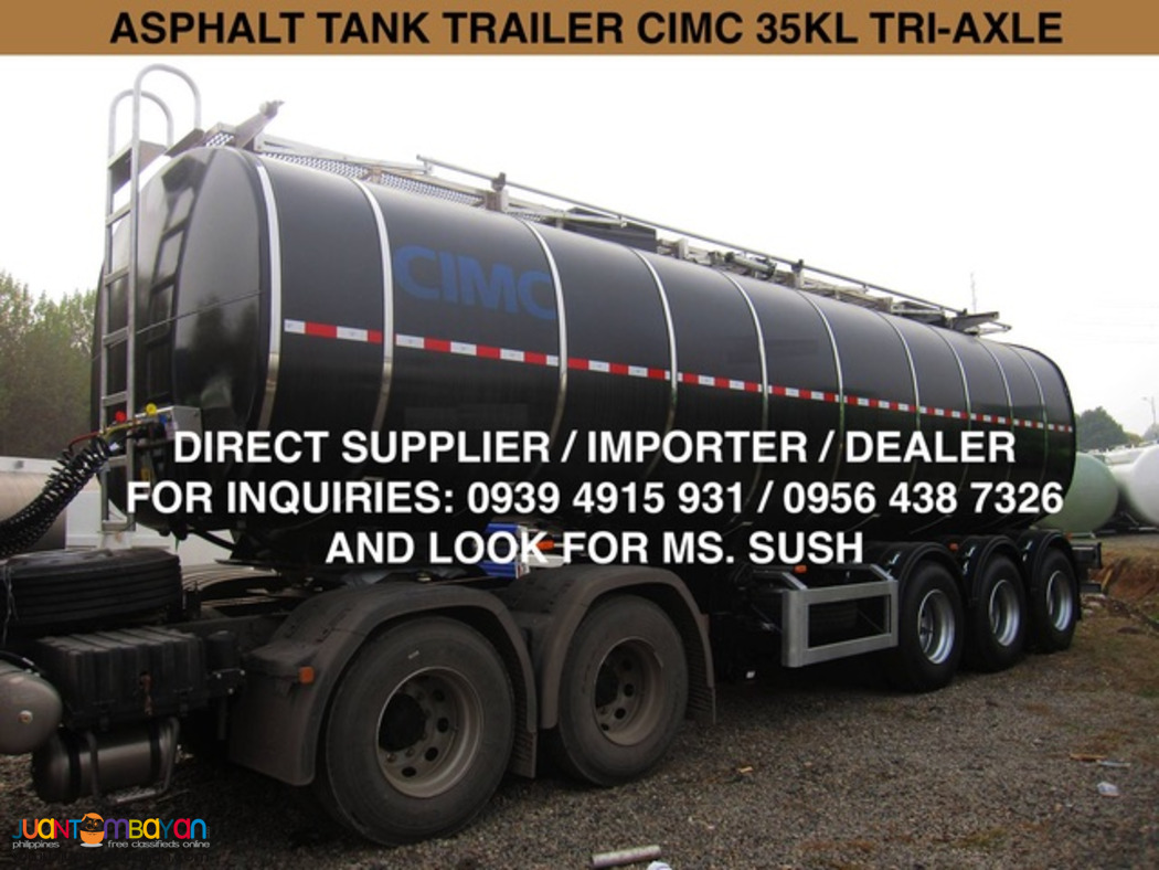 TRI- AXLE ASPHALT TANK TRAILER CIMC 35KL 