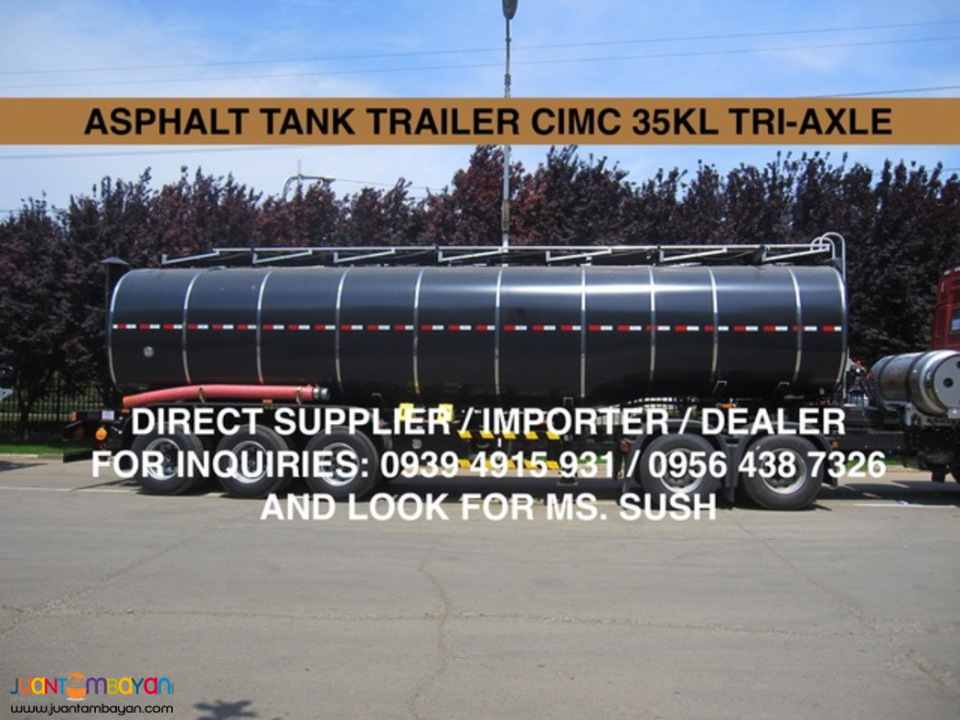 TRI- AXLE ASPHALT TANK TRAILER CIMC 35KL 